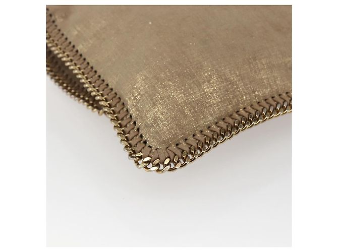 Autre Marque Bolso de mano Stella MacCartney de poliéster dorado 495151 Auth BA10100 - vista 16