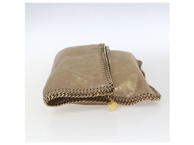 Autre Marque Bolso de mano Stella MacCartney de poliéster dorado 495151 Auth BA10100 - vista 3
