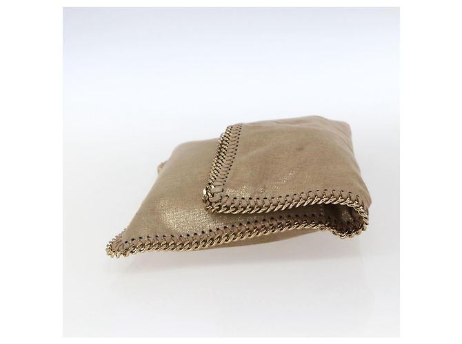 Autre Marque Bolso de mano Stella MacCartney de poliéster dorado 495151 Auth BA10100 - vista 4