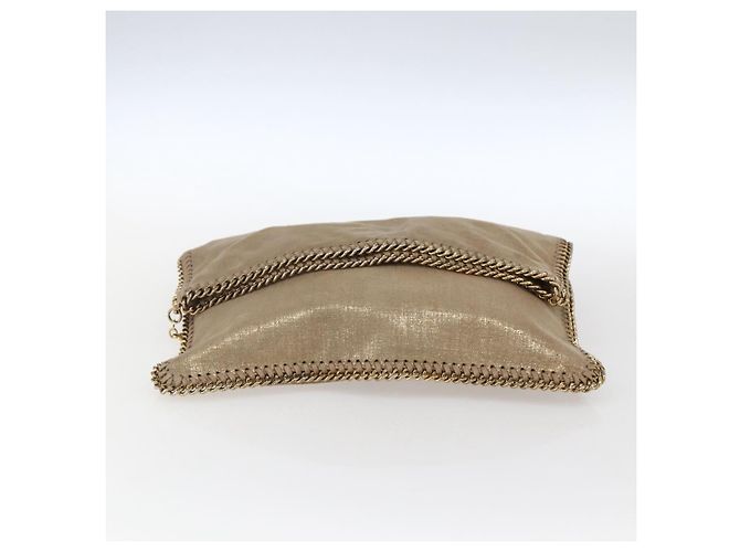 Autre Marque Bolso de mano Stella MacCartney de poliéster dorado 495151 Auth BA10100 - vista 6