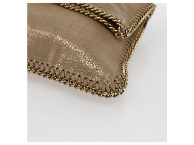 Autre Marque Bolso de mano Stella MacCartney de poliéster dorado 495151 Auth BA10100 - vista 7