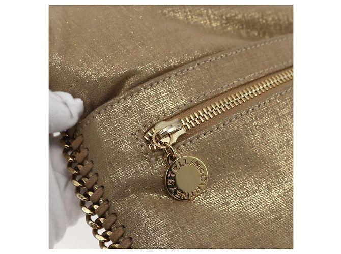 Autre Marque Bolso de mano Stella MacCartney de poliéster dorado 495151 Auth BA10100 - vista 9