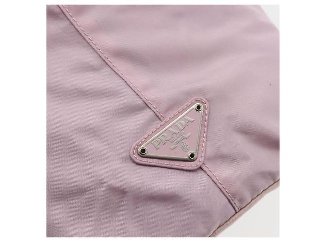 PRADA Tote Bag aus Nylon in Pink Silber authentisch bs33040 - Ansicht 17