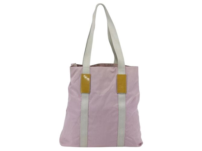 PRADA Tote Bag aus Nylon in Pink Silber authentisch bs33040 - Ansicht 2