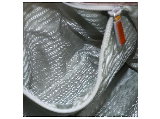 PRADA Tote Bag aus Nylon in Pink Silber authentisch bs33040 - Ansicht 21