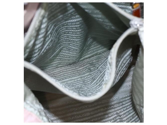 PRADA Tote Bag aus Nylon in Pink Silber authentisch bs33040 - Ansicht 22