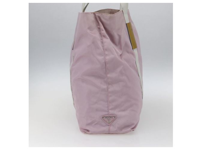 PRADA Tote Bag aus Nylon in Pink Silber authentisch bs33040 - Ansicht 3