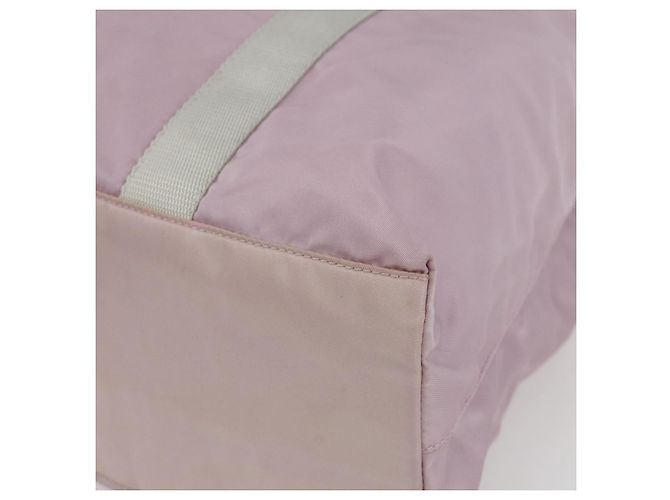 PRADA Tote Bag aus Nylon in Pink Silber authentisch bs33040 - Ansicht 9