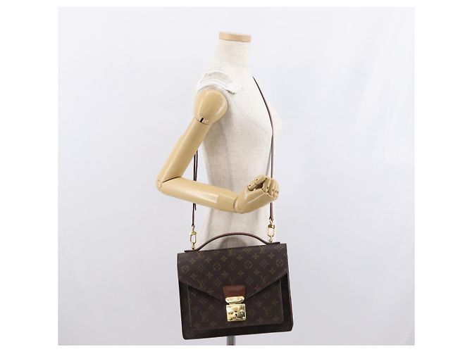LOUIS VUITTON Borsa a Mano Monceau 28 Monogram M51185 LV Auth ep13251 Monogramma - vista 26