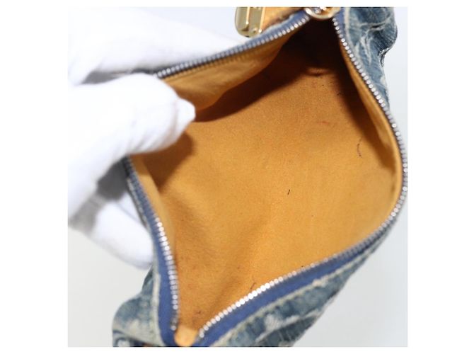 LOUIS VUITTON Pochette Monogram in Denim Speedy GM Blu M95081 Auth 169818A - vista 10