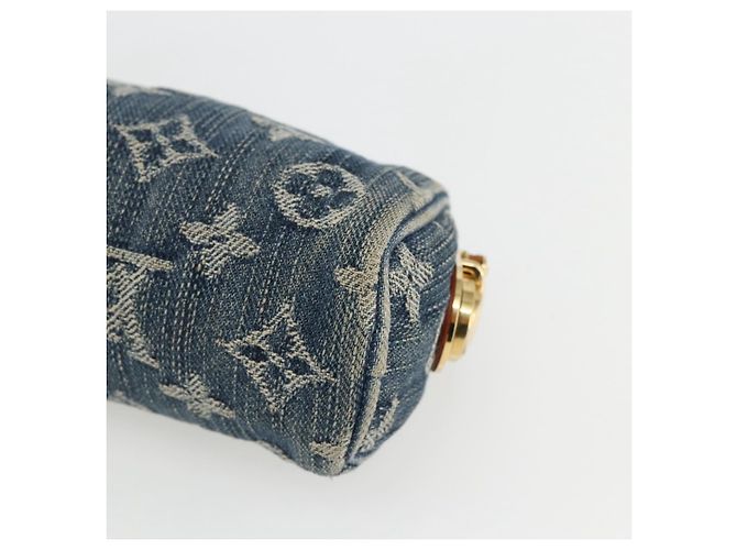 LOUIS VUITTON Pochette Monogram in Denim Speedy GM Blu M95081 Auth 169818A - vista 15