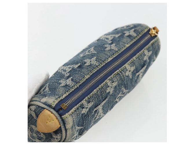 LOUIS VUITTON Pochette Monogram in Denim Speedy GM Blu M95081 Auth 169818A - vista 5