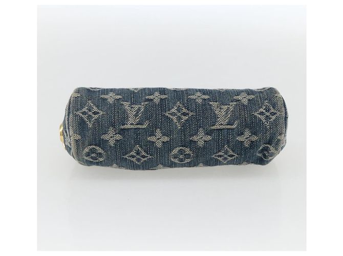 LOUIS VUITTON Pochette Monogram in Denim Speedy GM Blu M95081 Auth 169818A - vista 6