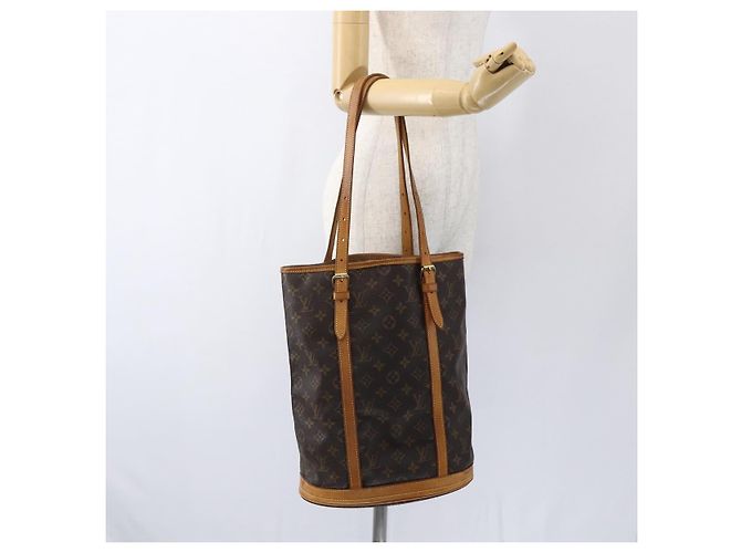 LOUIS VUITTON Borsa a Spalla Monogram Bucket GM M42236 LV Auth 170152 Monogramma - vista 22