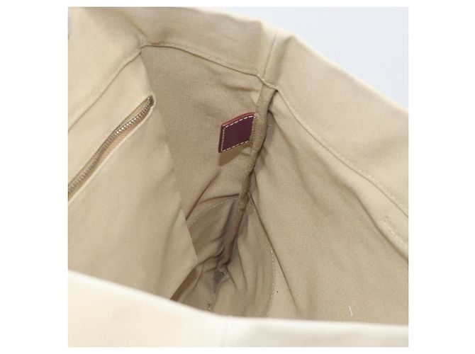 PRADA Tote Bag aus Canvas Beige Silber Authentisch 170406 - Ansicht 19