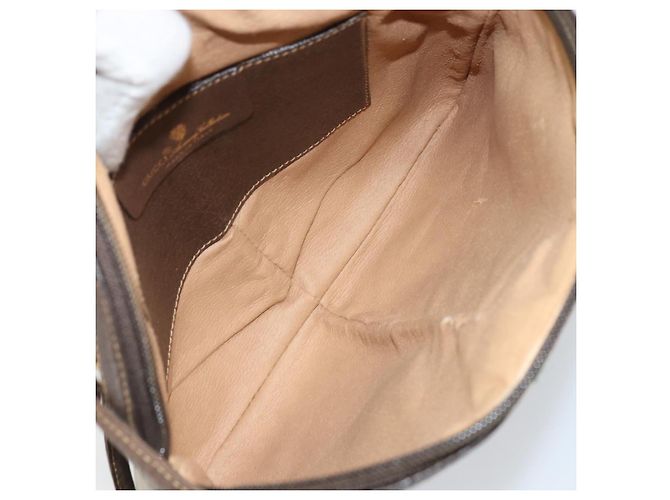 Borsa Sherry Line GG Supreme Web di GUCCI in PVC beige e oro 904 02 047 Auth BA9941 D'oro - vista 10