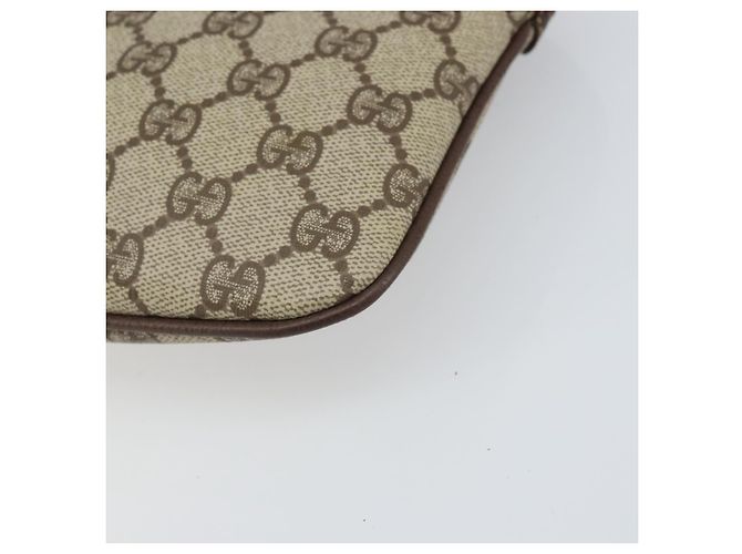 Borsa Sherry Line GG Supreme Web di GUCCI in PVC beige e oro 904 02 047 Auth BA9941 D'oro - vista 14