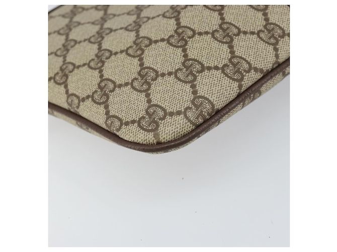 Borsa Sherry Line GG Supreme Web di GUCCI in PVC beige e oro 904 02 047 Auth BA9941 D'oro - vista 15