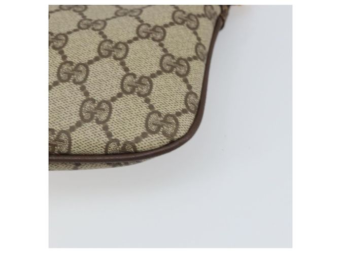 Borsa Sherry Line GG Supreme Web di GUCCI in PVC beige e oro 904 02 047 Auth BA9941 D'oro - vista 16