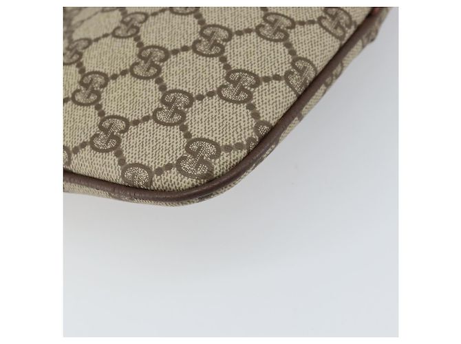 Borsa Sherry Line GG Supreme Web di GUCCI in PVC beige e oro 904 02 047 Auth BA9941 D'oro - vista 17