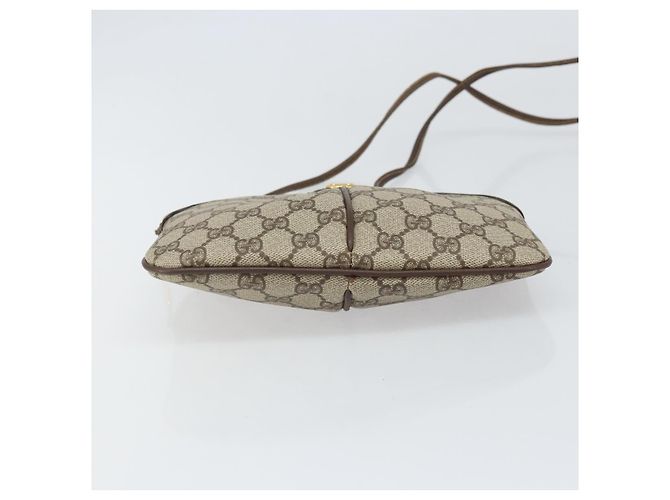 Borsa Sherry Line GG Supreme Web di GUCCI in PVC beige e oro 904 02 047 Auth BA9941 D'oro - vista 5
