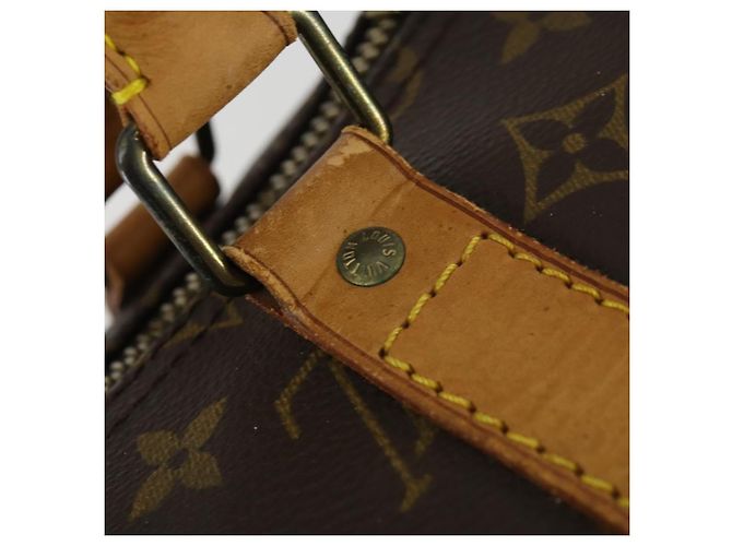 LOUIS VUITTON Borsa Boston Monogram Keepall Bandoulière 55 M41414 LV Auth bs33008 Monogramma - vista 10
