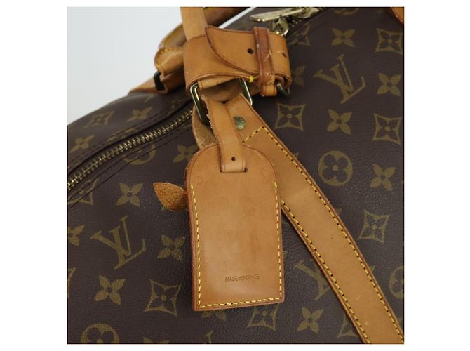LOUIS VUITTON Borsa Boston Monogram Keepall Bandoulière 55 M41414 LV Auth bs33008 Monogramma - vista 21