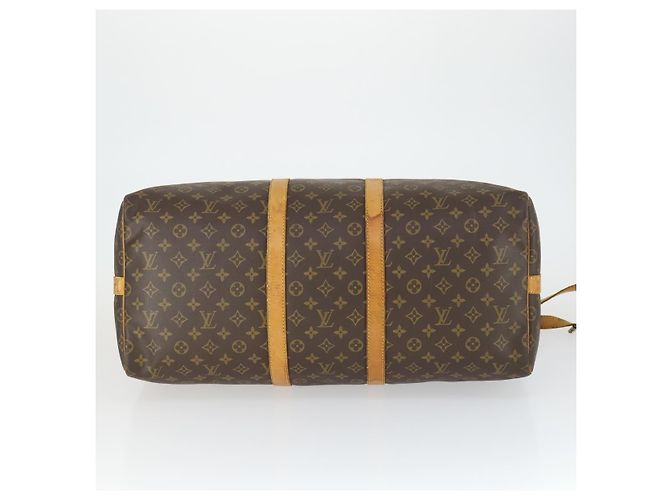 LOUIS VUITTON Borsa Boston Monogram Keepall Bandoulière 55 M41414 LV Auth bs33008 Monogramma - vista 5