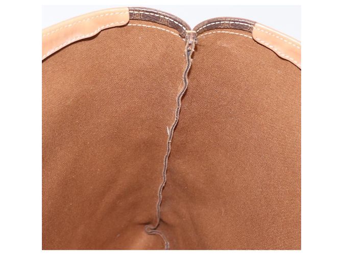 Céline Borsa tote in tela Macadam CELINE in pelle PVC marrone oro Auth 170367 D'oro - vista 11