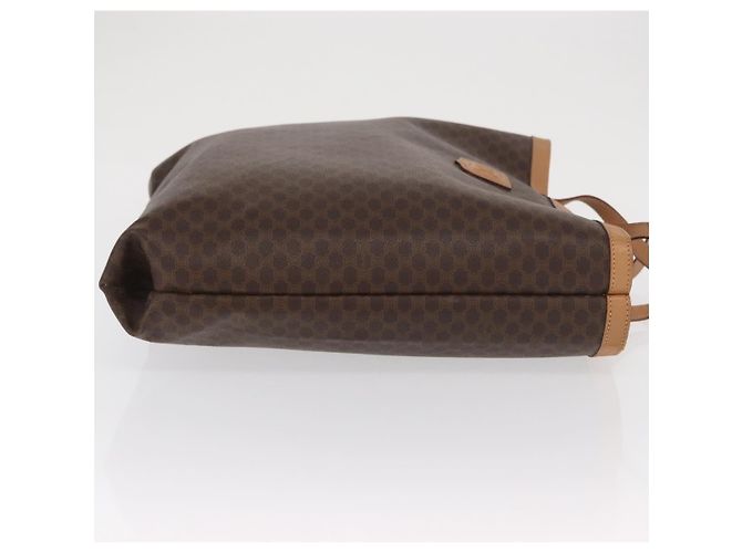 Céline Borsa tote in tela Macadam CELINE in pelle PVC marrone oro Auth 170367 D'oro - vista 3