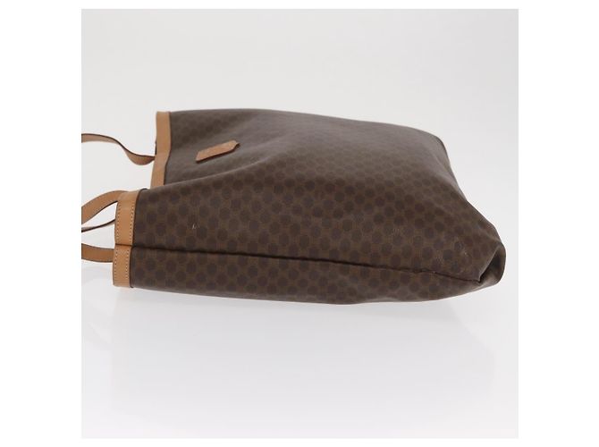 Céline Borsa tote in tela Macadam CELINE in pelle PVC marrone oro Auth 170367 D'oro - vista 4