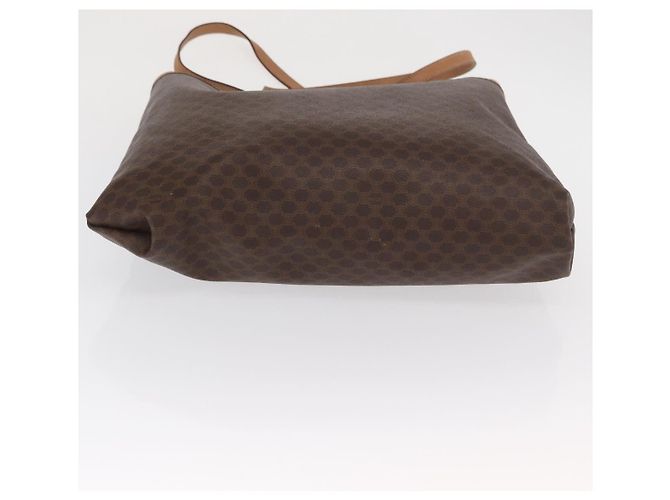 Céline Borsa tote in tela Macadam CELINE in pelle PVC marrone oro Auth 170367 D'oro - vista 5