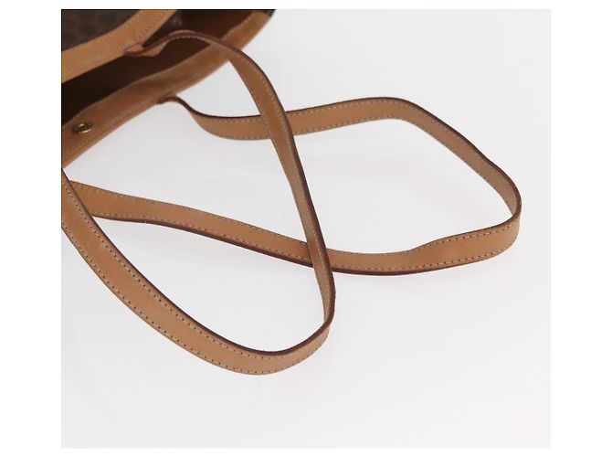 Céline Borsa tote in tela Macadam CELINE in pelle PVC marrone oro Auth 170367 D'oro - vista 7