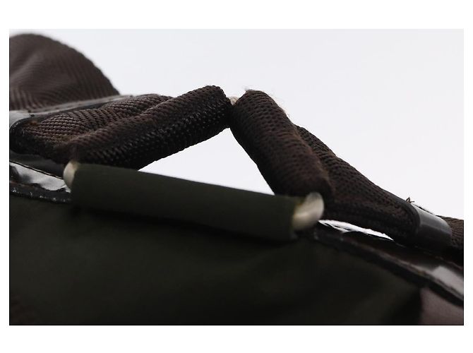 PRADA Backpack Nylon Khaki Silver Auth 166105 Silvery - view 16