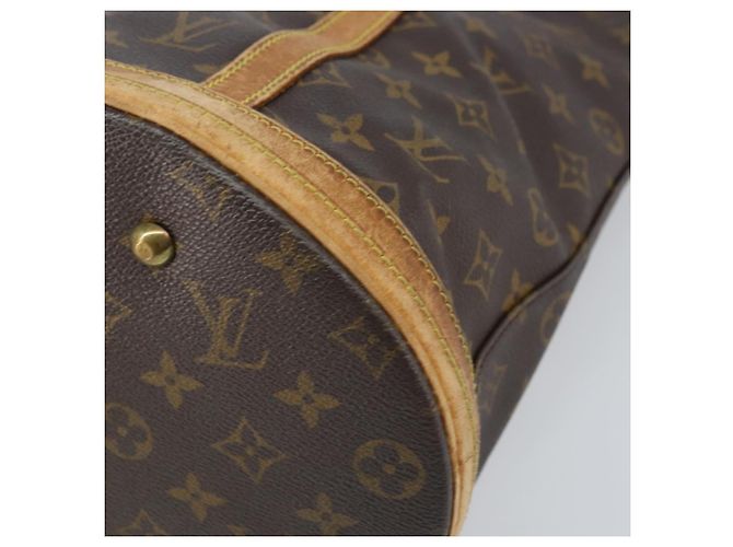 LOUIS VUITTON Borsa a Spalla Monogram Bucket GM M42236 LV Auth bs33062 Monogramma - vista 8