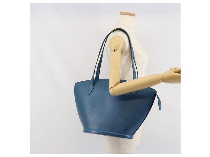 LOUIS VUITTON Borsa a Spalla Epi Saint Jacques Blu M52275 Auth ep13153 - vista 23