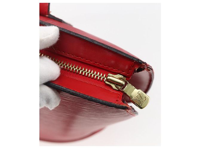 LOUIS VUITTON Borsa a Spalla Epi Saint Jacques Rossa M52277 LV Auth 169112 Rosso - vista 10