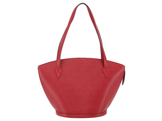 LOUIS VUITTON Borsa a Spalla Epi Saint Jacques Rossa M52277 LV Auth 169112 Rosso - vista 13