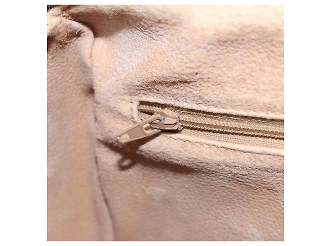 Borsa Sherry Line GG Supreme Web di GUCCI in PVC Beige e Oro 89 02 077 Auth 170107 D'oro - vista 21