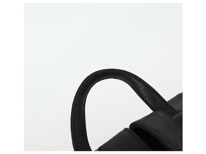 Zaino in pelle nera e oro Gianni Versace Auth bs32654 Nero D'oro - vista 14