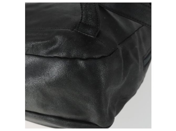 Zaino in pelle nera e oro Gianni Versace Auth bs32654 Nero D'oro - vista 18