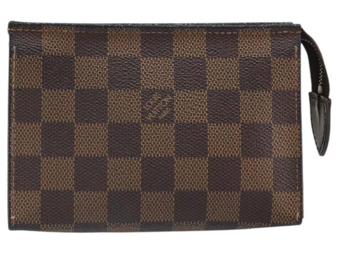 LOUIS VUITTON Poche Toilette 15 Damier Ebene N47548 Auth LV 170802V - vista 13