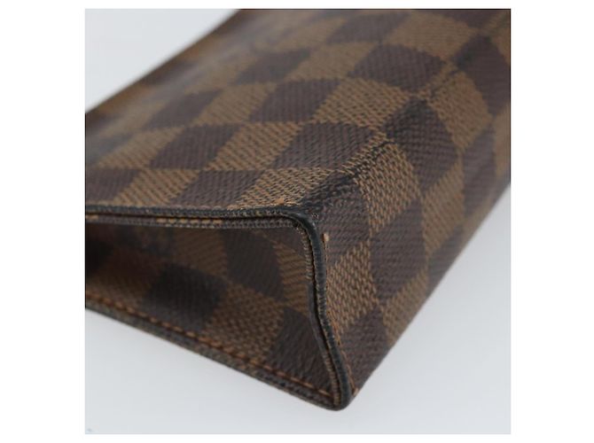 LOUIS VUITTON Poche Toilette 15 Damier Ebene N47548 Auth LV 170802V - vista 14