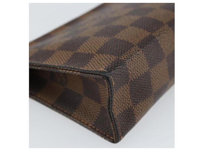 LOUIS VUITTON Poche Toilette 15 Damier Ebene N47548 Auth LV 170802V - vista 16