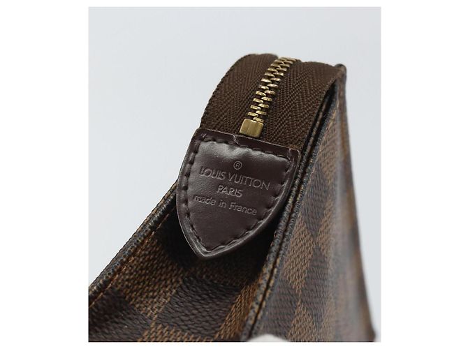 LOUIS VUITTON Poche Toilette 15 Damier Ebene N47548 Auth LV 170802V - vista 8