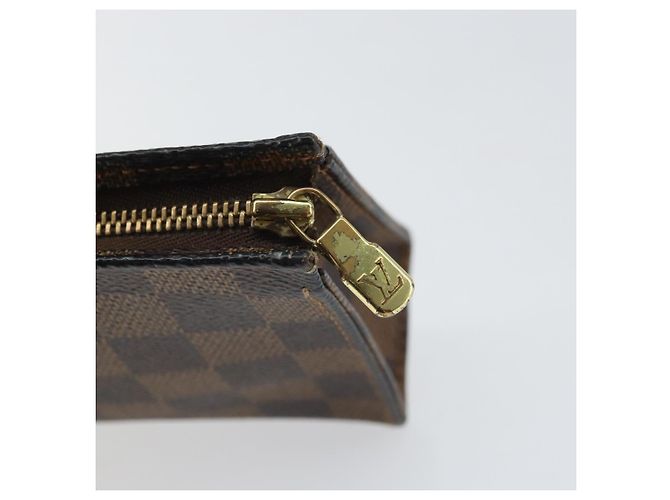LOUIS VUITTON Poche Toilette 15 Damier Ebene N47548 Auth LV 170802V - vista 9