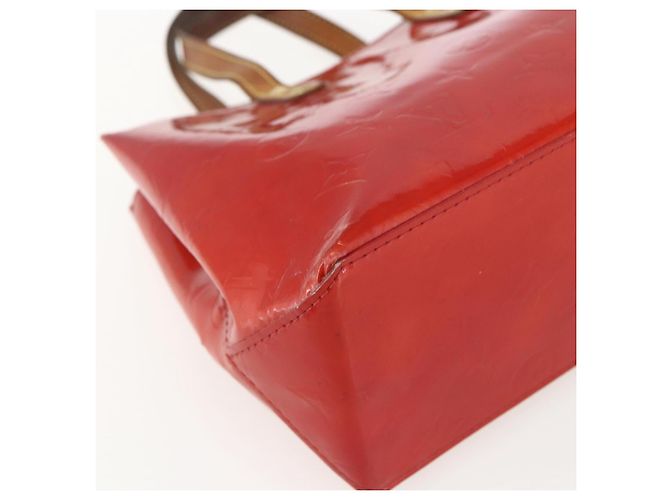 LOUIS VUITTON Monogram Vernis Reade PM Borsa a Mano Rossa M91088 LV Auth 169564 Rosso - vista 14