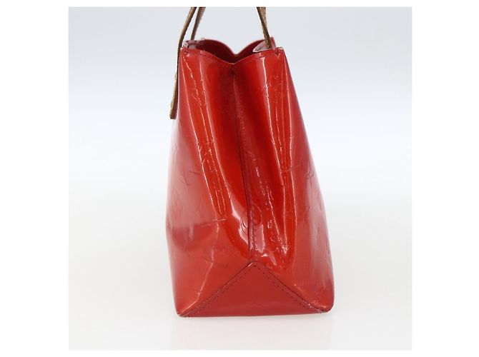 LOUIS VUITTON Monogram Vernis Reade PM Borsa a Mano Rossa M91088 LV Auth 169564 Rosso - vista 3