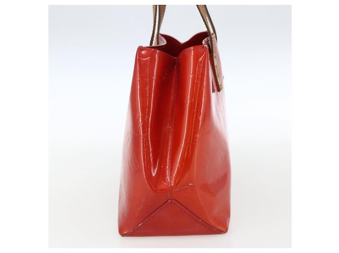 LOUIS VUITTON Monogram Vernis Reade PM Borsa a Mano Rossa M91088 LV Auth 169564 Rosso - vista 4