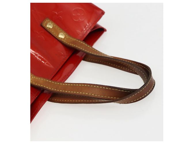 LOUIS VUITTON Monogram Vernis Reade PM Borsa a Mano Rossa M91088 LV Auth 169564 Rosso - vista 7
